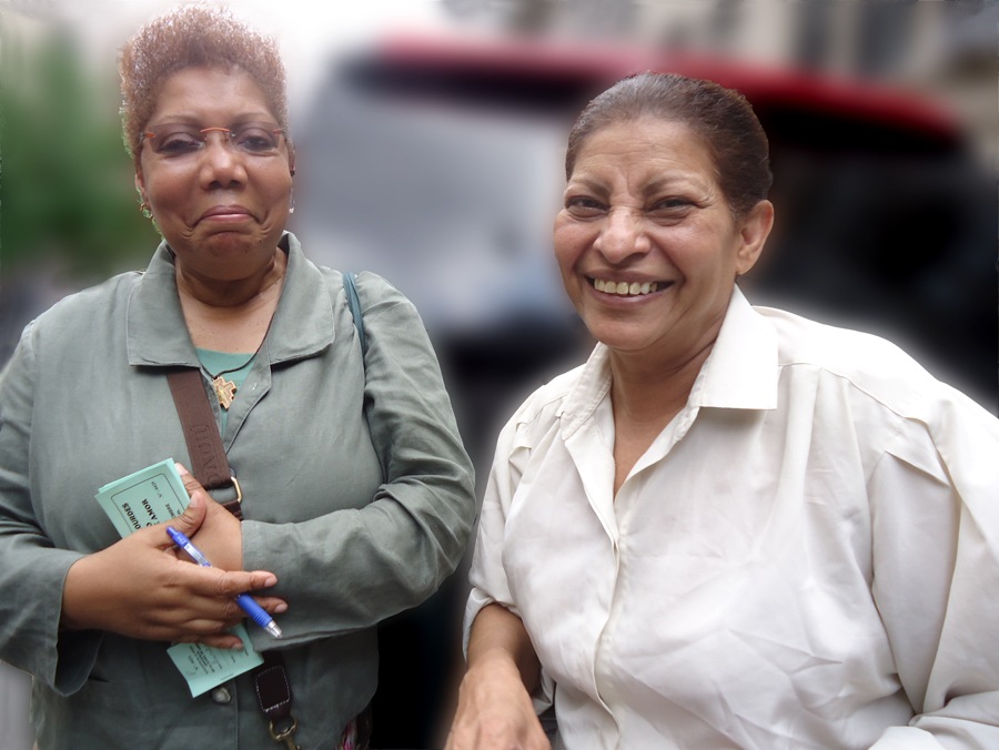 This Sunday Sonia Anderson and Mignolia De la Vega are raising funds at a 9/11 "Remembrance" for immigrants hurt by the attacks. Our Lady of Lourdes Church, Hamilton Heights, Manhattan. A Journey photo