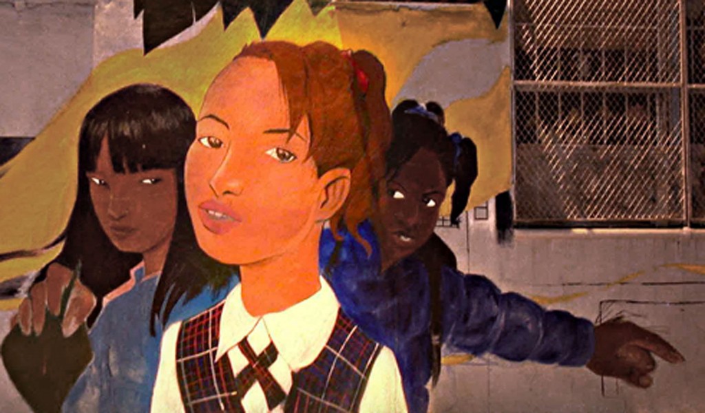 Graffiti at religious school on Livonia Avenue, Brooklyn