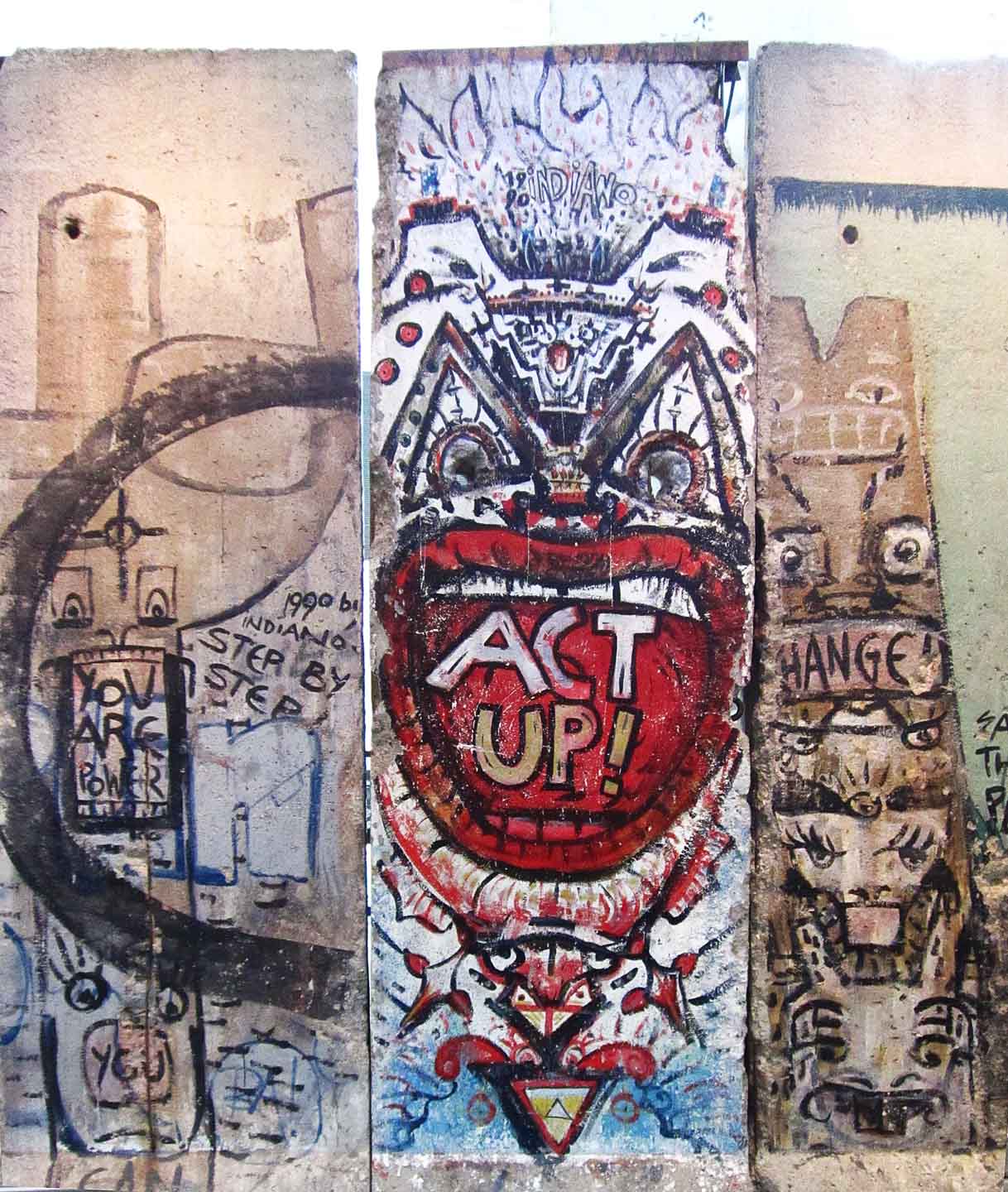 Section of Berlin Wall on display at Newseum, Washington DC. Photo: Tony Carnes/A Journey through NYC religions